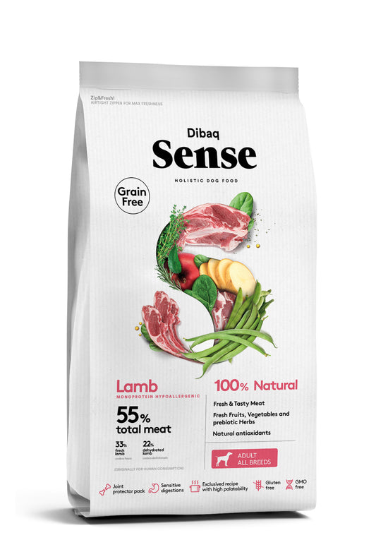 "Dibaq Sense Grain Free Cordero - Pienso hipoalergénico sin cereales"